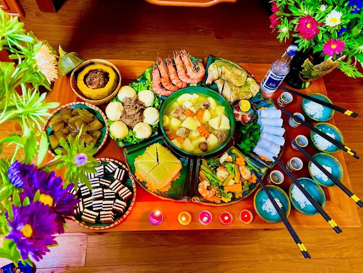 Các mâm cúng Giao thừa